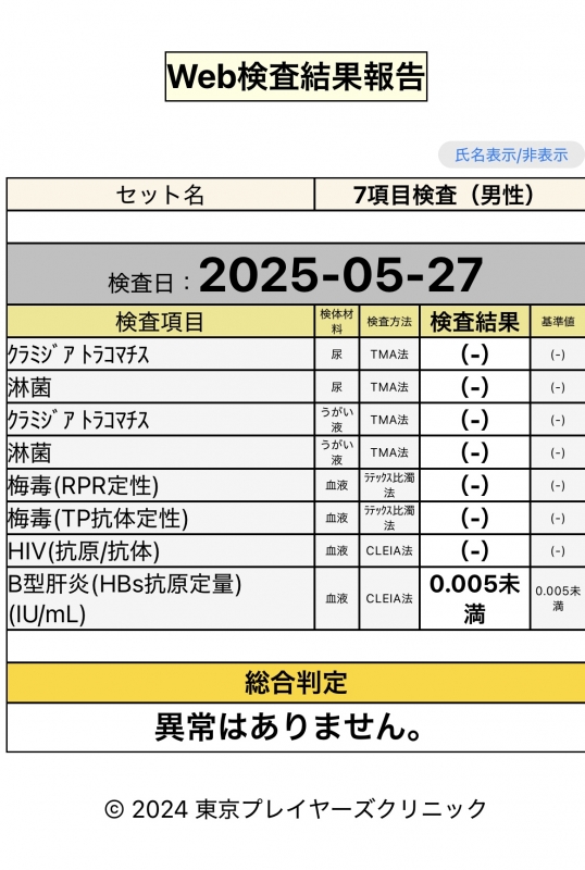 ZEN(ｾﾞﾝ) 検査結果