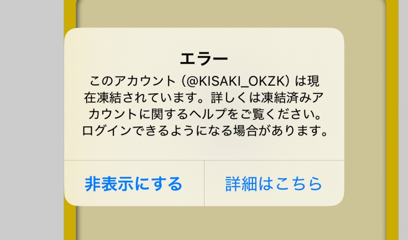 KISAKI(キサキ) 凍結しました😭