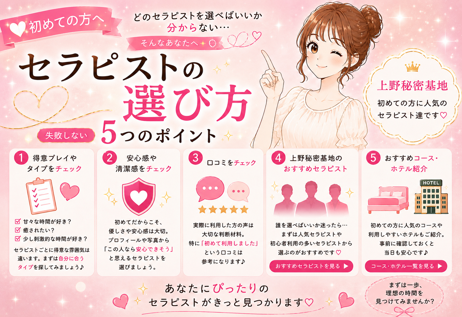 セラピストの選び方