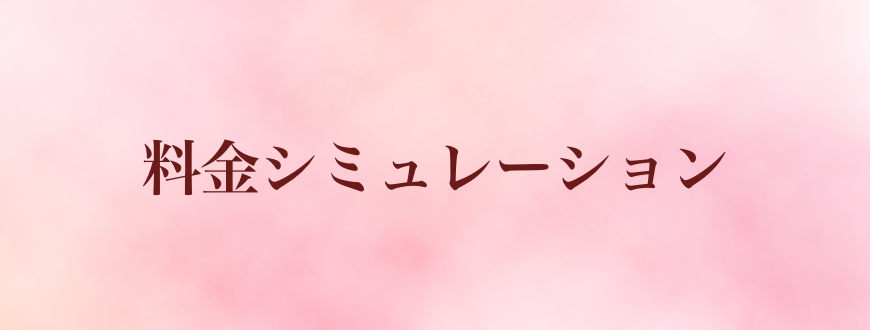 料金シミュレーション 料金シミュレーション