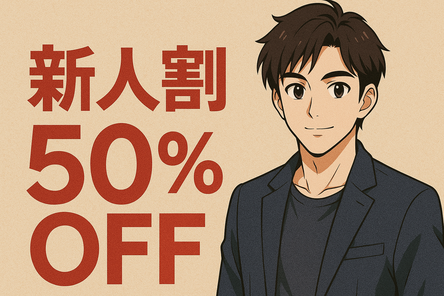 新人割引開催中
